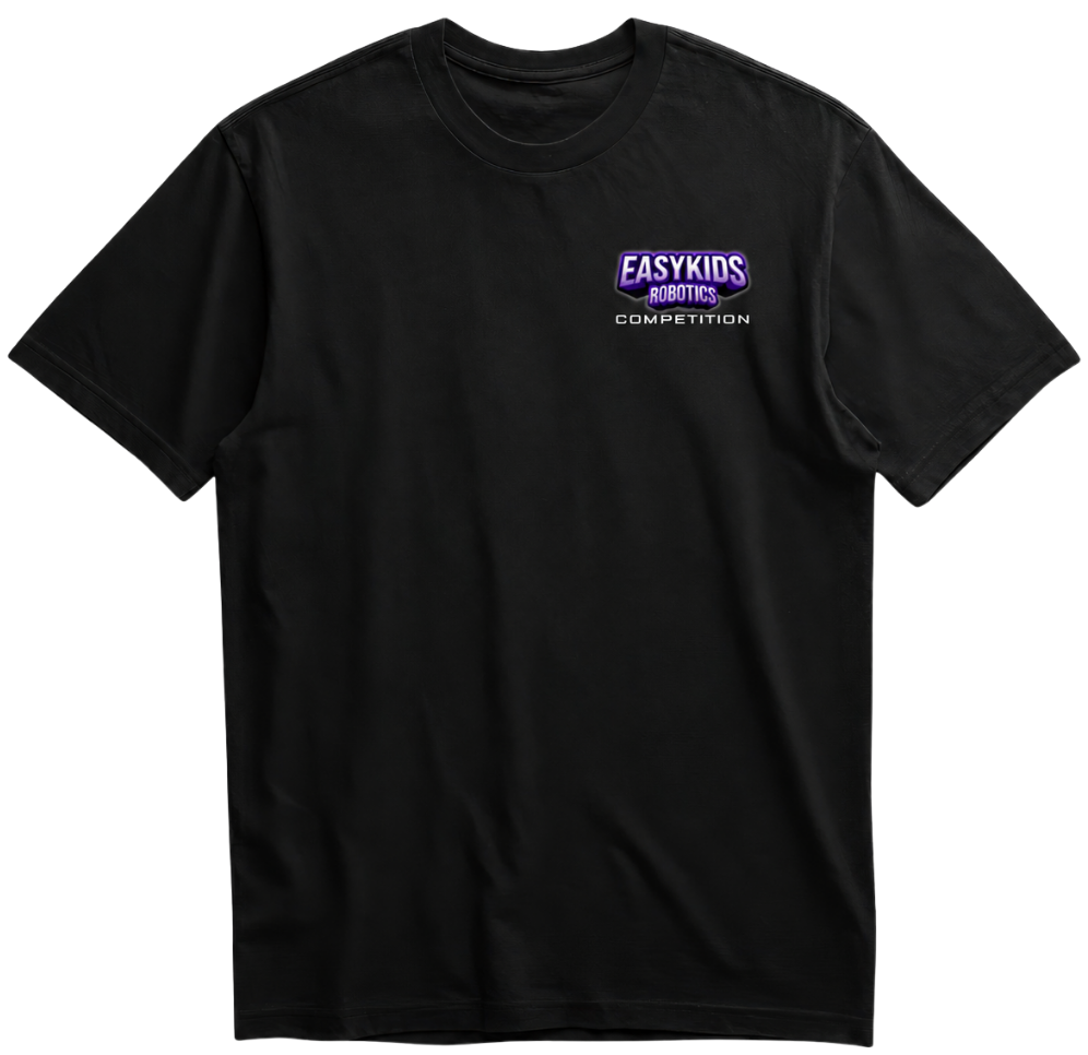 EasyKids Robotics Competition 2026 T-shirt mockup